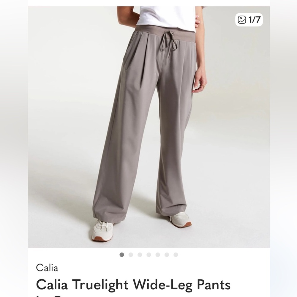 CALIA by Carrie Underwood Truelight Wide-Leg Pants - Gray